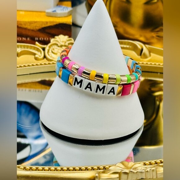 🆕 ROXANNE ASSOULIN 🧿 Set of Two  Bracelets - MAMA Rainbow Bracelets - Picture 11 of 16